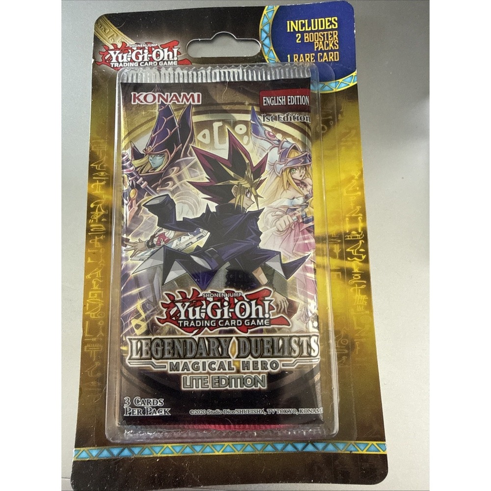 Konami Yu-Gi-Oh! Magical Hero Lite Edition‎ 2 Booster Packs + Rare Card